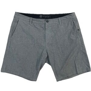 Vuori Shorts Mens 36 (38x9) Ain‎ Grey Chino Performance Tech Flat Front Stretch